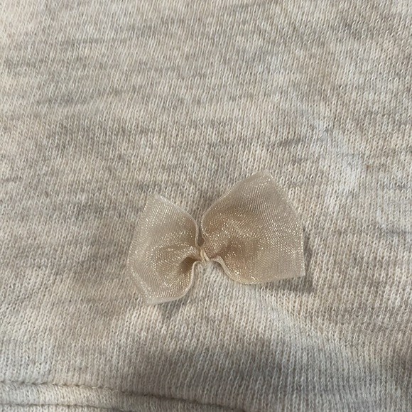 M Lauren Conrad sweater. 3/4 length sleeves. Cute ribbon bows on the front. - Picture 3 of 4